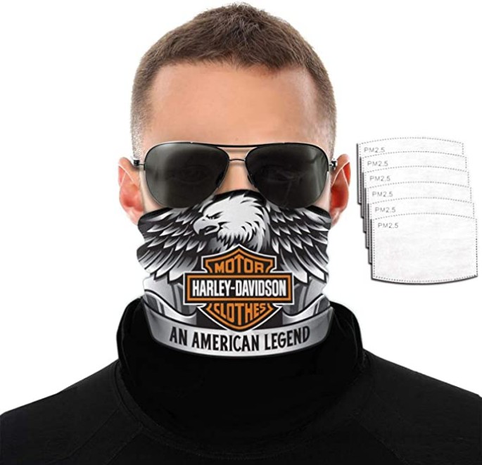 DODO®-Harley Davidson Biker Rider Multi Scarf Balaclava Tube Snood Mask Neck Warmer Bandana HD5 