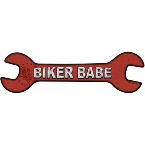 Biker Babe wrench sign
